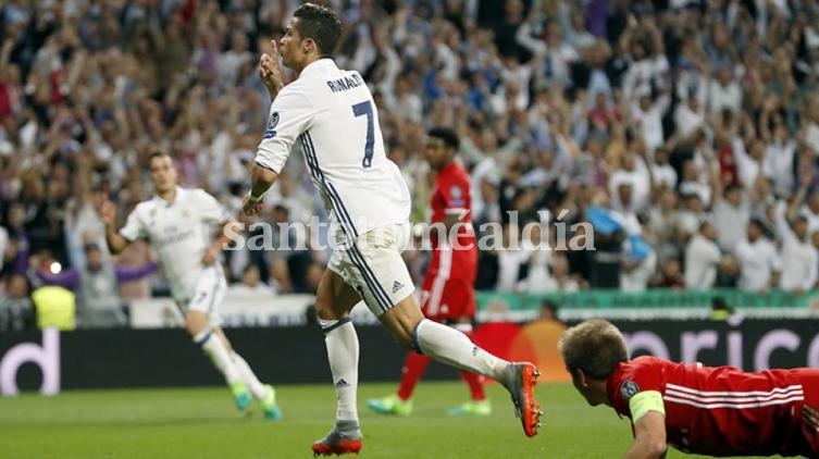 Cristiano Ronaldo hizo tres en la goleada del Madrid.