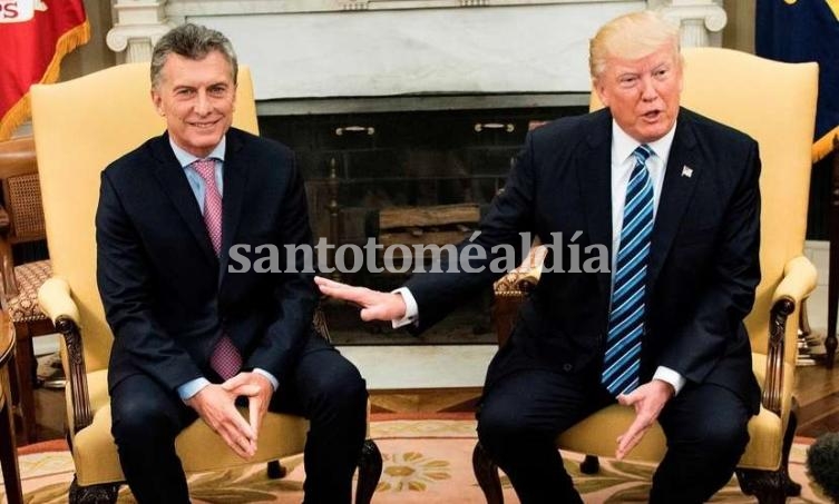 El presidente de los Estados Unidos, Donald Trump, junto al presidente argentino, Mauricio Macri, durante su reunión en la Casa Blanca