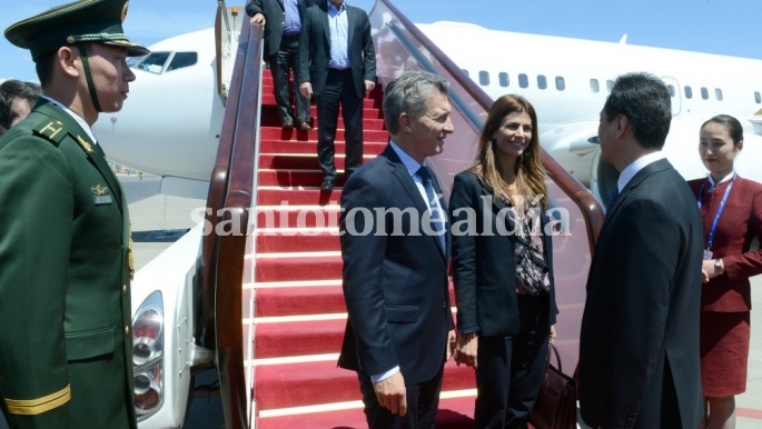 Macri llegó a Beijing para una visita de Estado de cinco días a China