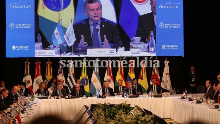 Mauricio Macri en la cumbre del Mercosur.