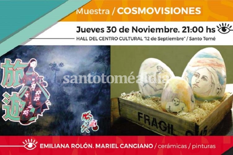 Cosmovisiones, la muestra de arte de Emiliana Rolón y Mariel Cangiano.