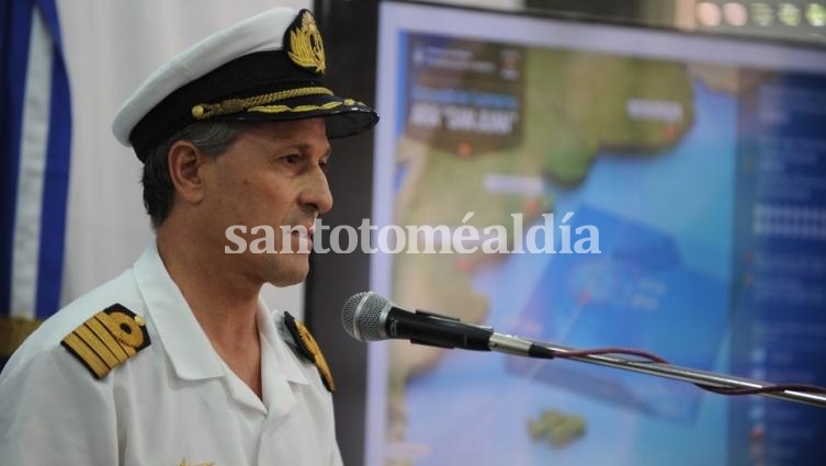El vocero de la Armada, Enrique Balbi.  (Foto: Clarín)