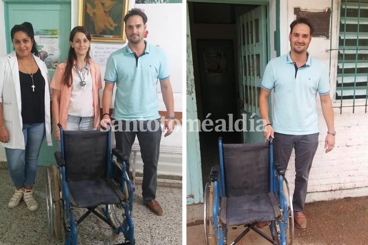 El Centro de Salud de Villa Libertad cuenta con una silla de ruedas donada por 