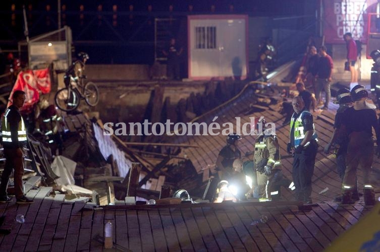 Colapsó una plataforma en medio de un festival en España: más de 300 heridos.