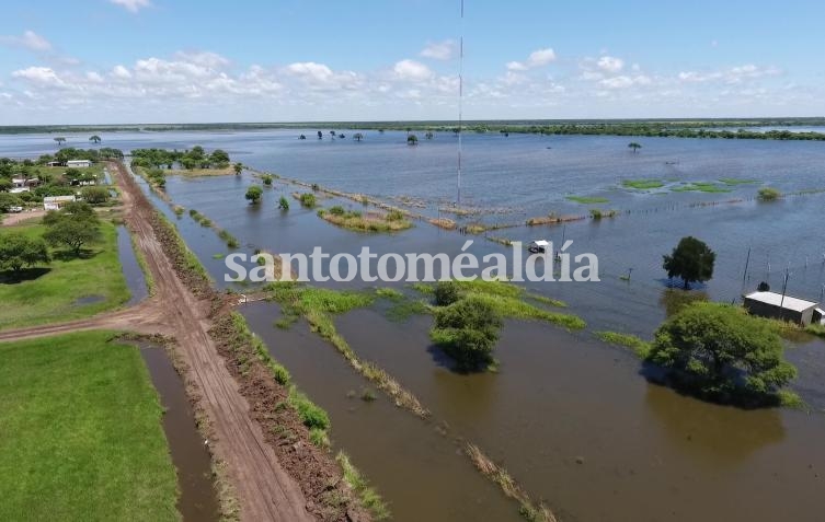Los departamentos 9 de Julio y Vera son los más comprometidos por las inundaciones. (Foto: Secretaría de Comunicación Social)
