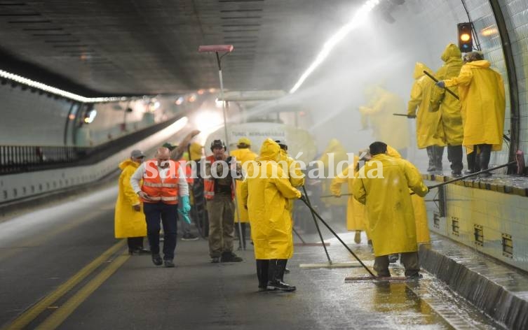 Realizarán tareas de limpieza en el interior del Túnel Subfluvial