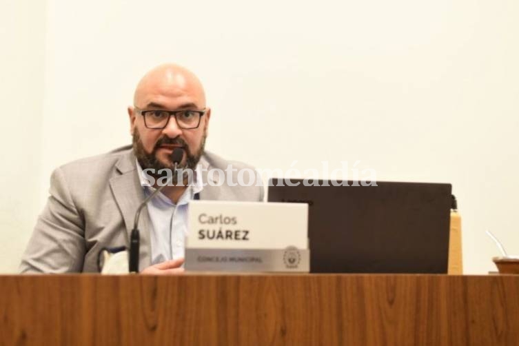 Carlos Suárez, concejal santafesino, impulsor del proyecto.