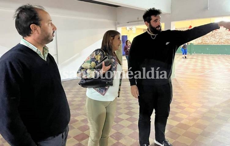 Daniela Qüesta visitó el Club Unión Santo Tomé y se reunió con sus autoridades