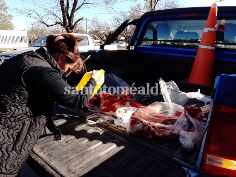 El Municipio decomisó 150 kilos de carne en un operativo de control alimentario