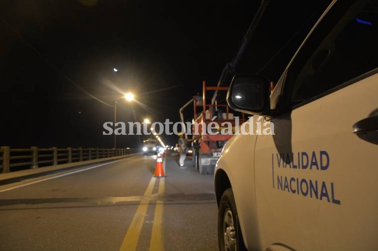 Esta noche se realizarán trabajos en la iluminación del Puente Carretero