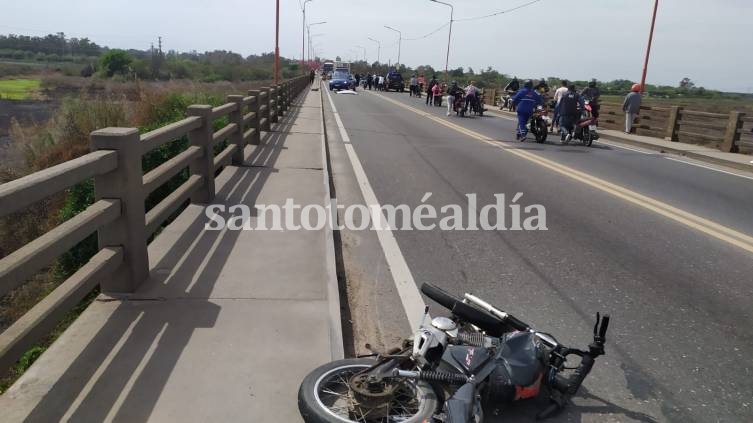 Puente Carretero: el motociclista fallecido en el accidente tenía 24 años y se domiciliaba en Santa Fe