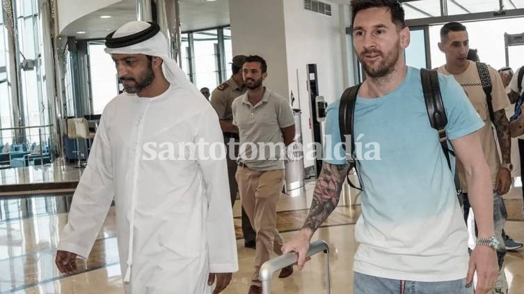 Messi se sumó a la concentración de Argentina en Abu Dhabi