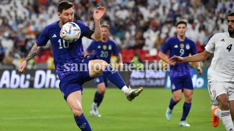 El seleccionado argentino se lució con una goleada por 5-0 sobre Emiratos Árabes Unidos.
