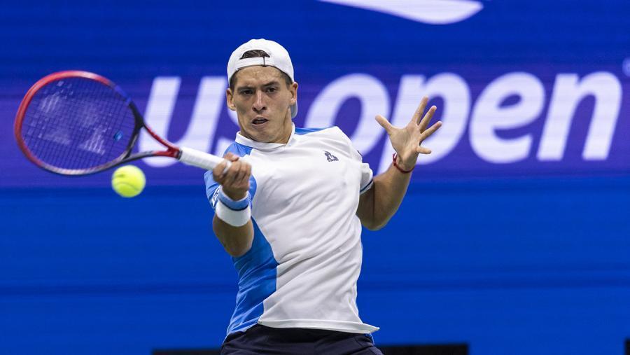 Báez y Medvedev se enfrentaron en el US Open. (Foto: AFP.)