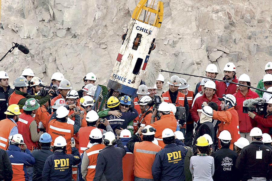 El rescate de los mineros fue el 13 de octubre de 2010.