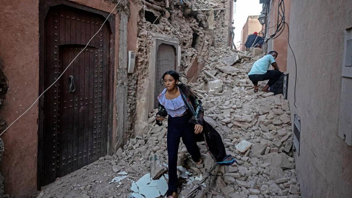  Un fuerte terremoto sacudió Marruecos. / Foto: AFP.