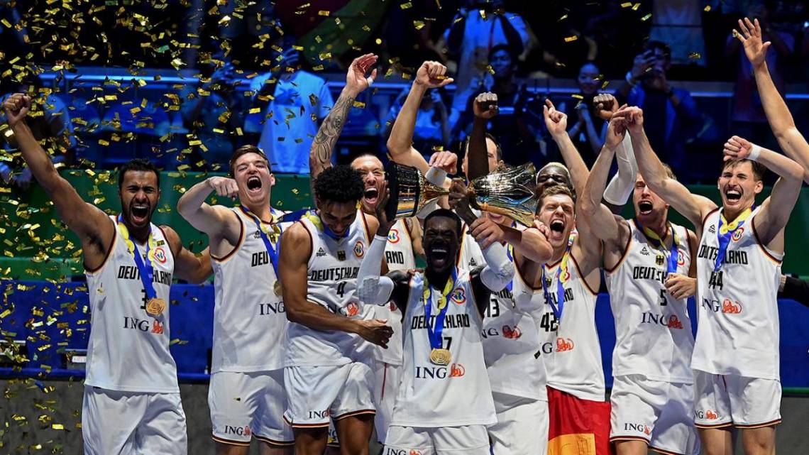 Alemania se consagró campeón mundial de básquet por primera vez en su historia. (Foto: Télam)