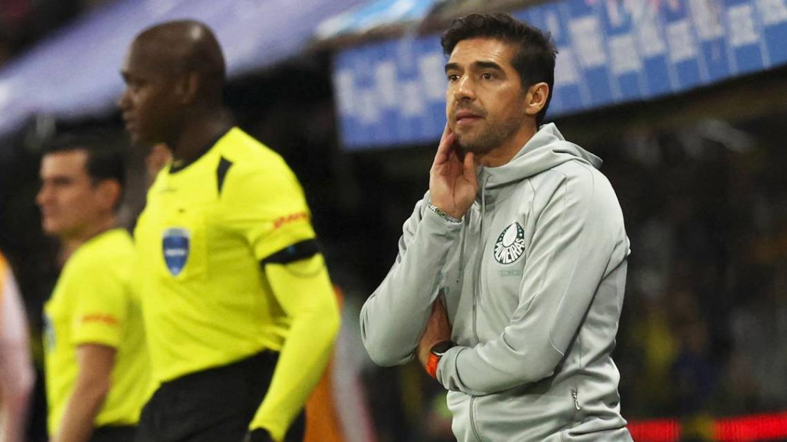 Entrenador portugués de Palmeiras, Abel Ferreira. Foto: AFP.