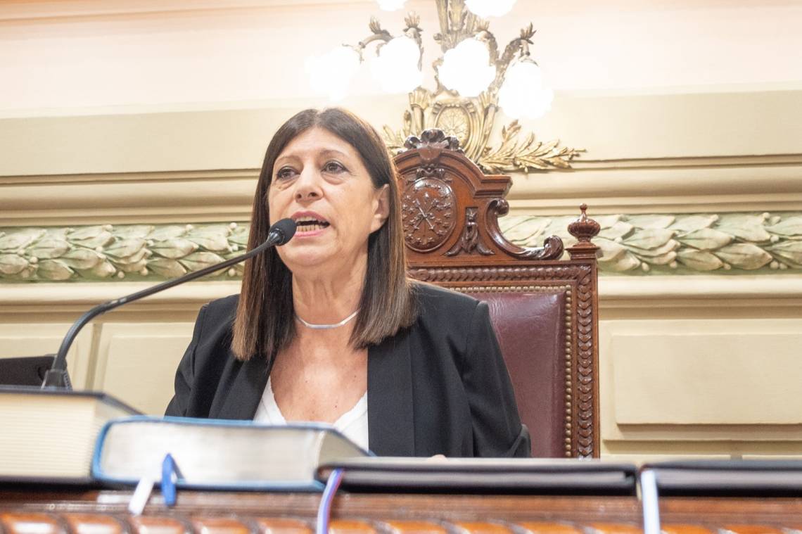 Clara García se convirtió en la primera mujer en presidir la Cámara Diputados. (Foto:  Diputados)