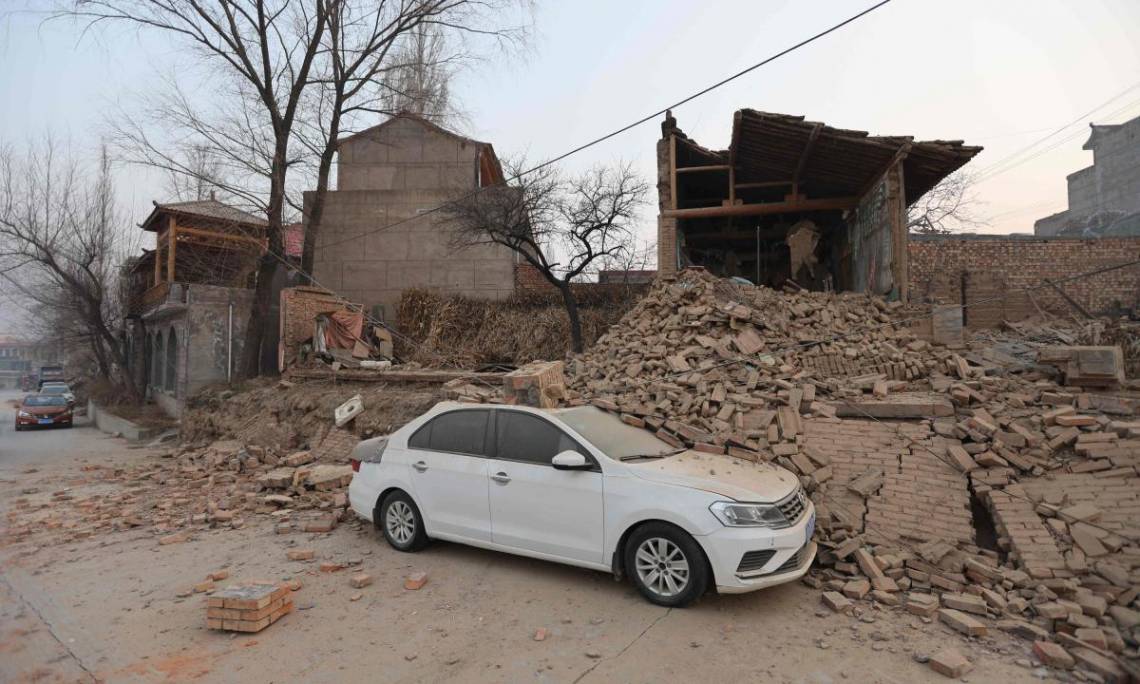 El sismo tuvo lugar a poca profundidad de la superficie en la provincia de Gansu.