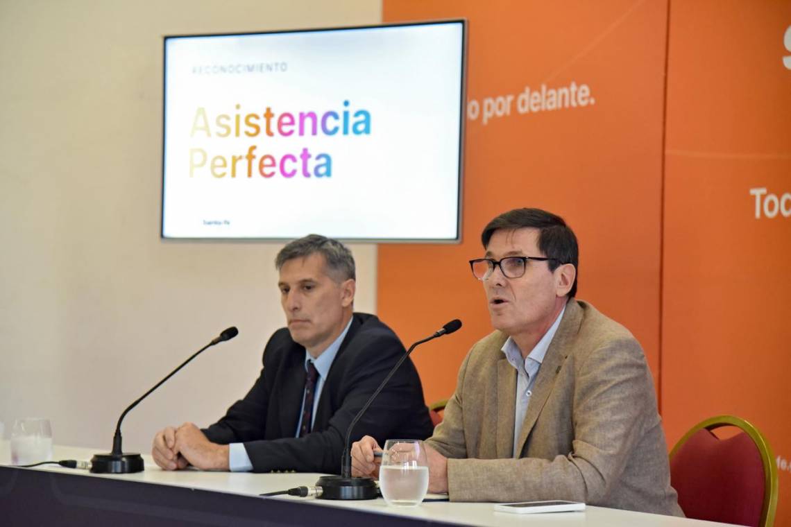Goity y Olivares, durante el anuncio. (Foto: GSF)