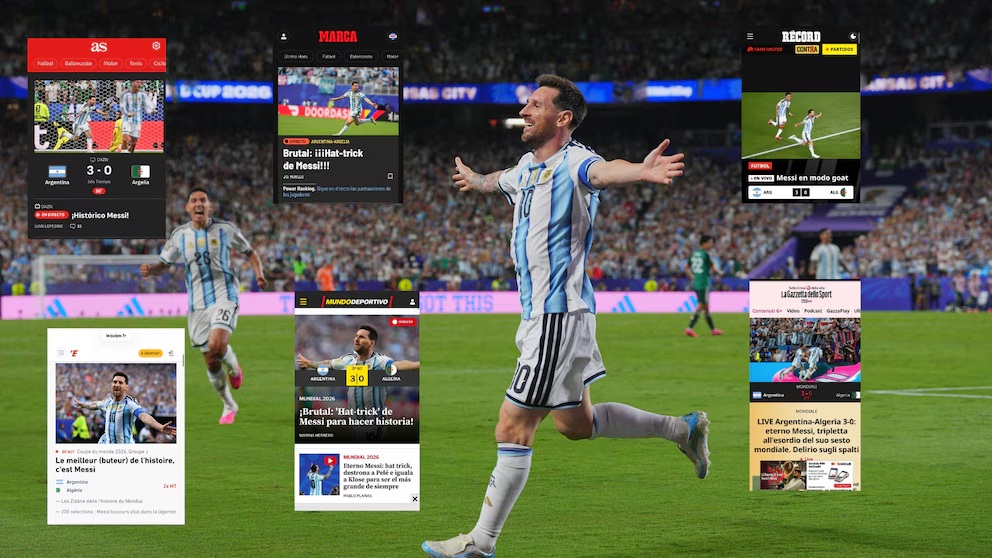 Del “Messi eterno” al “GOAT”: así reflejó la prensa mundial la exhibición del capitán argentino