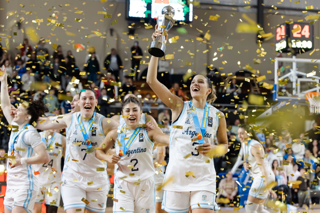 Argentina se consagró campeona sudamericana de básquet femenino con una campaña perfecta