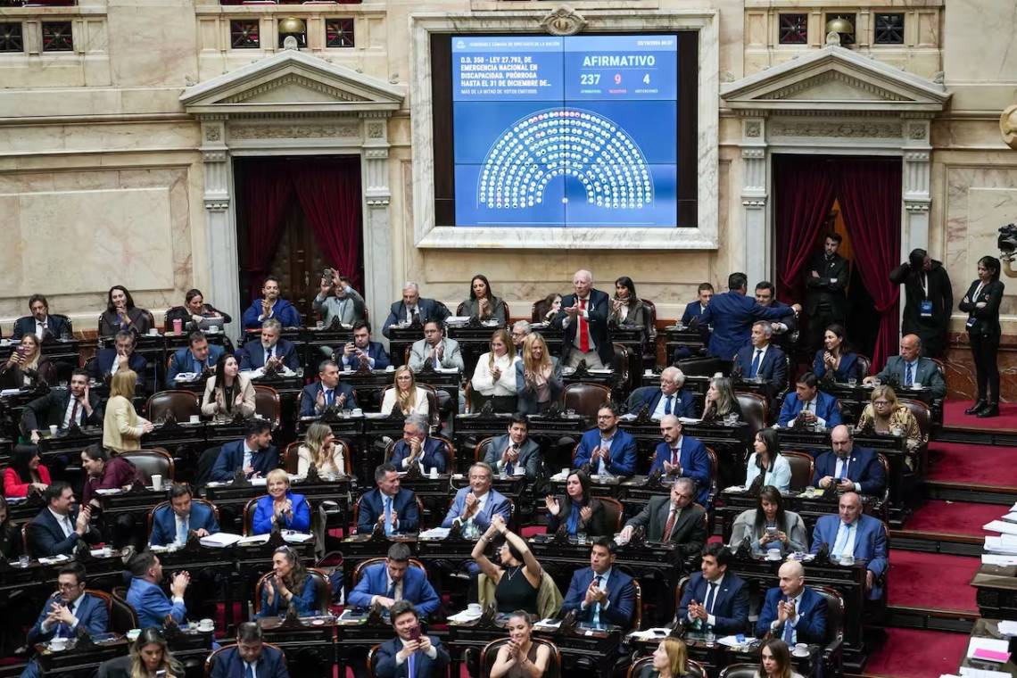 Diputados dio media sanción a la Ley de Discapacidad tras un acuerdo entre oficialismo y oposición