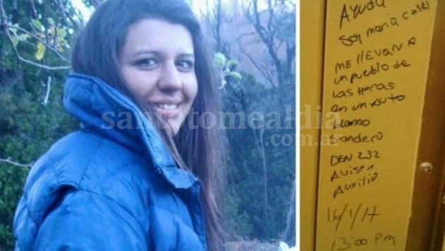 Un misterioso mensaje de María Cash apareció en Comodoro Rivadavia. (El Intransigente)