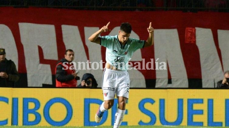 Leguizamón festeja el gol que abrió el marcador. (Foto: TyC Sports)