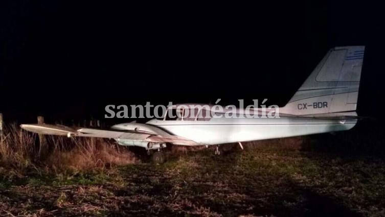 La avioneta derribada en San Antonio de Areco. (Clarín)
