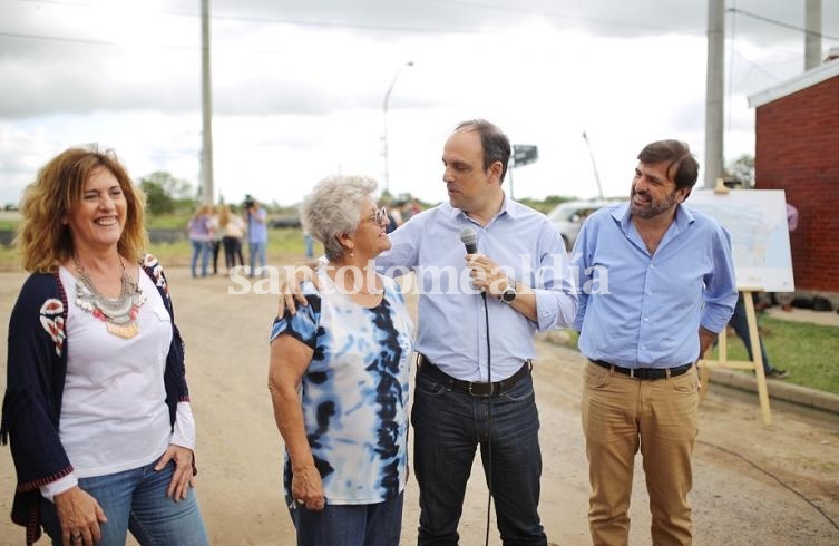Santa Fe: Corral inauguró el desagüe Callejón Funes