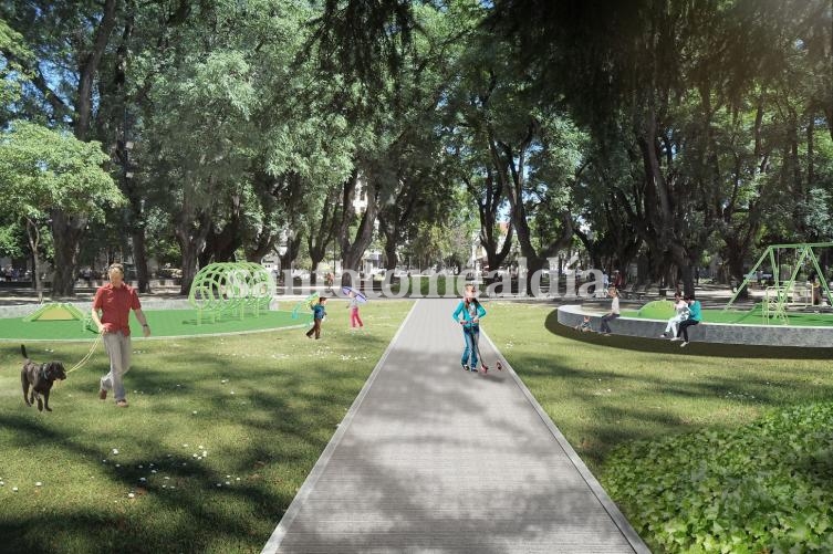 El Municipio de Santa Fe presentó un proyecto para modernizar la Plaza Pueyrredón