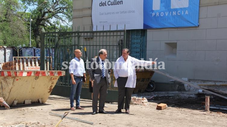 El ministro de Obras Públicas de la provincia, Pedro Morini, recorrió este martes las obras. (foto: Gobierno de Santa Fe)
