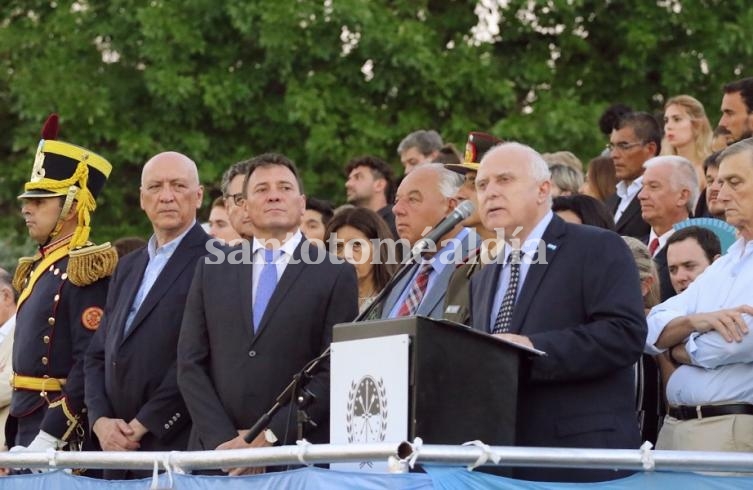 El gobernador encabezó el acto en San Lorenzo. (Foto: Secretaría de Comunicación Social)