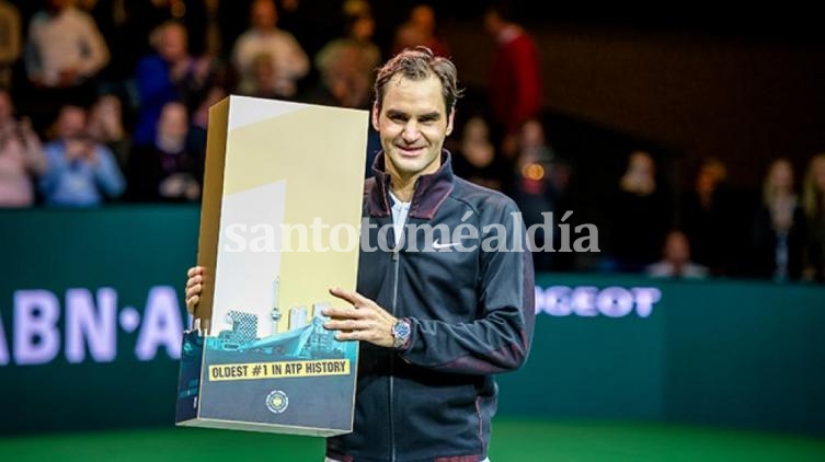 Federer, el número 1 de mayor edad en la historia de la ATP.