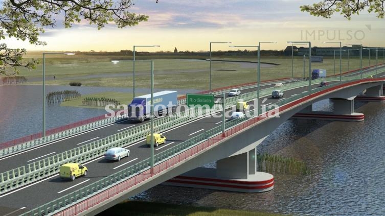 Imagen del nuevo puente, proyectado en la traza norte, según el actual proyecto ejecutivo.