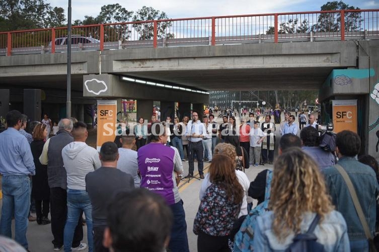 Santa Fe: Inauguraron el túnel que une los barrios Chalet y Centenario