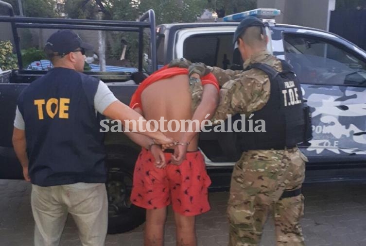 El sujeto que trasladó al matador de Paulón, el ser detenido en abril de 2018. (Foto de archivo)