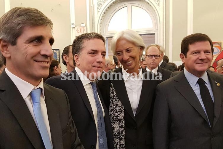 Dujovne y Lagarde, en el centro de la imagen.
