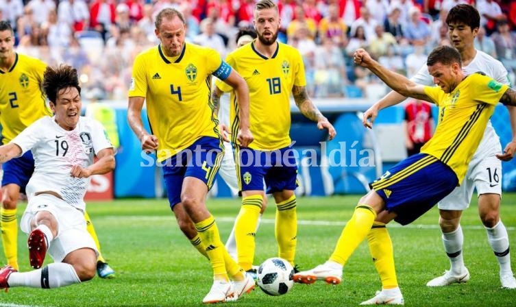 Suecia derrotó 1-0 a Corea del Sur.