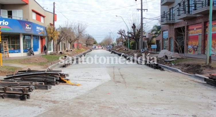 Aplazan la habilitación del pavimento en calle Lisandro de la Torre 