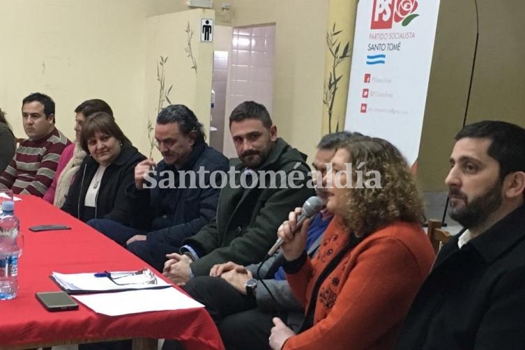 Chena renovó su mandato como secretaria del PS Santo Tomé.