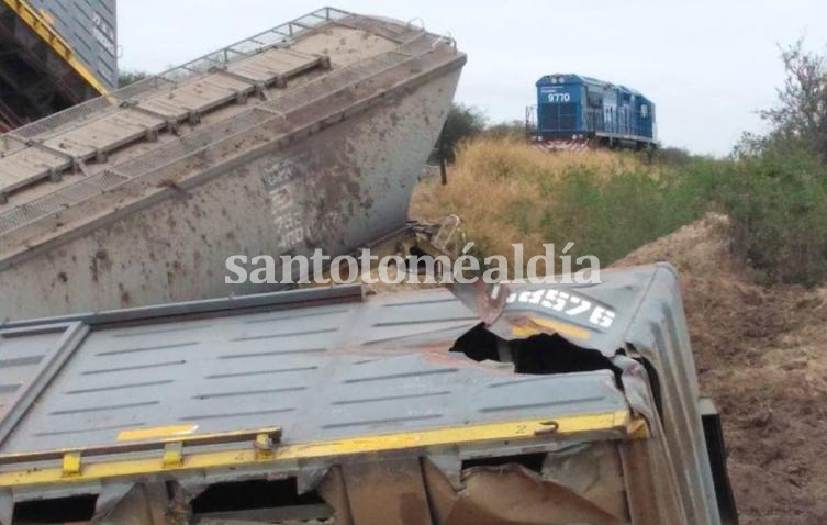 Impactante: Descarriló un tren entre Coronda y Arocena