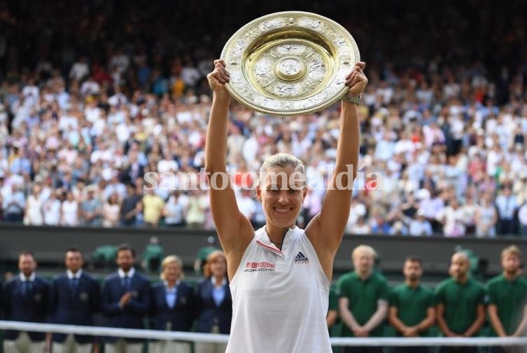La alemana Kerber se consagró campeona en Wimbledon.
