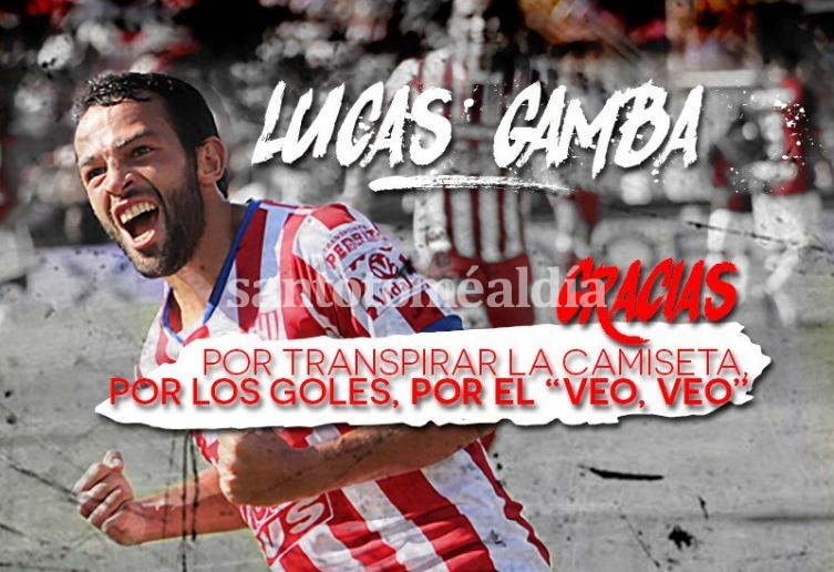 Unión se despidió de Lucas Gamba.