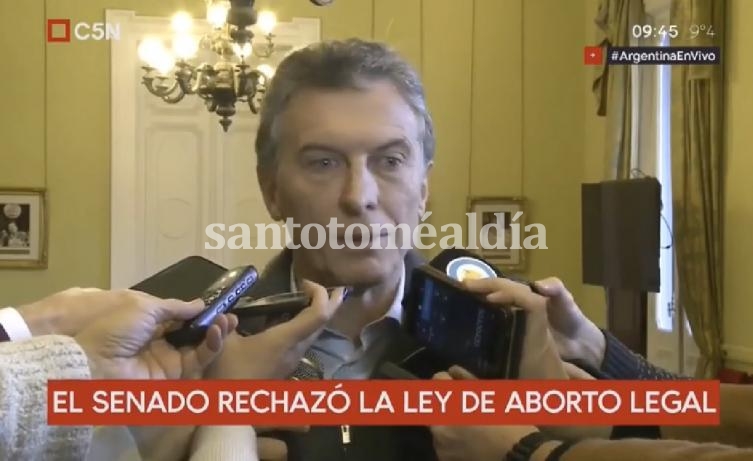 Macri se refirió al debate por la despenalización del aborto.