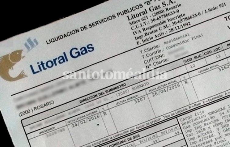 Litoral gas comenzará a cobrar de manera mensual.