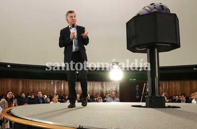 Macri, durante el lanzamiento del plan nacional Aprender Matemática. (Foto: La Capital)