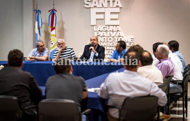 Perotti se reunió con referentes del Movimiento Obrero Santafesino.